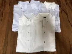 【格安】メンズ　クールドライ半袖シャツ（slimタイプ）5枚セット（青系　白系）のサムネイル