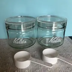 値下げ❗️Kalita ガラスキャニスター　0.5Ｌ　2個セット売り　未使用に近いのサムネイル
