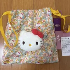 【新品タグ付き】サンリオ ハローキティ リバティファブリックス 巾着のサムネイル