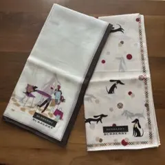 新品未使用】BURBERRY ハンカチ 2枚set(女の子ダックス犬) - メルカリ