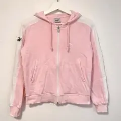 「専用」PUMA プーマ パーカー ピンク ロゴ フード
