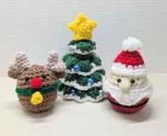 クリスマス　あみぐるみ　#4　ハンドメイド　かぎ編み　編み物