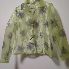 HIROKO BIS ネオンカラーのシースルー花柄ジャケットのサムネイル
