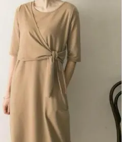 urban research ロングワンピース レイヤードカット 綺麗め