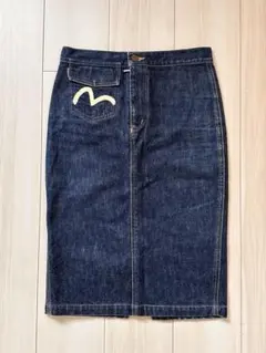 evisu ハート刺繍ミニスカート evisu ハート刺繍ミニスカート ハイウエスト2段フリルミニSK|ems