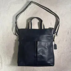 COACH コーチメンズ2wayレザーバッグ トート ショルダーバッグ