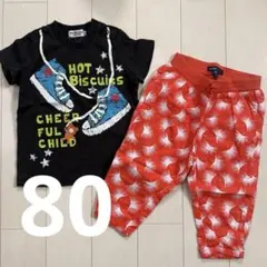 上下セット　ベビーTシャツズボンセット　80cm
