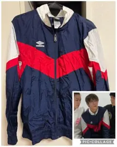 岸優太着用 umbroウィンドブレーカー ナイロンジャケット トラックジャケット