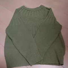 Lugnoncure オリーブグリーン 長袖セーター