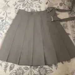 プリーツスカート グレー ミニスカート