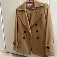 ベージュ ウール ダブルブレスト ジャケットのサムネイル