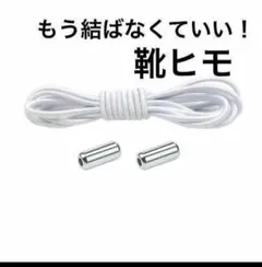 靴ヒモ 白 ホワイト 靴 簡単 結ばなくていい ラクチン 留めるだけ 留め具