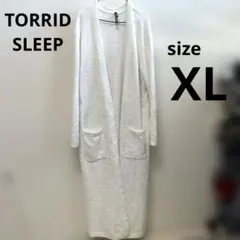 TORRID SLEEP【XL】もっちりもこもこ　ルームウェアガウン白色プードル