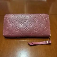 Louis Vuitton ピンク レザー 長財布