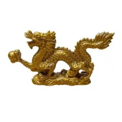 ⚫️ 大開運風水黄金龍 昇竜 金龍 龍の置物 5本爪 風水 インテリア金運アップ
