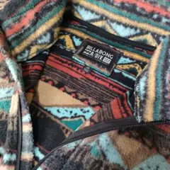 未使用級☆BILLABONG フリースハーフジップ ADVENTURE M