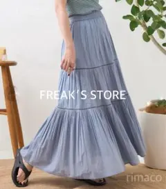 FREAK′S STORE◆インド ティアードスカート ブルーのサムネイル