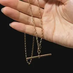 ヴィンテージ 9k gold Tバー ネックレス - メルカリ