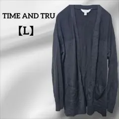 TIME AND TRU 【L】ブラック カーディガン
