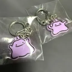 ポケモン 韓国限定 30周年記念 カラーグラム メタモン キーホルダー