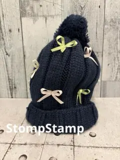 ♦︎ StompStamp ストンプ・スタンプ　リボンニット帽　ビーニーのサムネイル