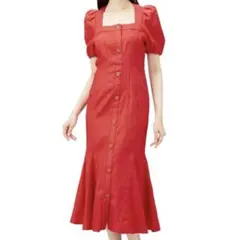 【新品タグ付き】SNIDEL フロントボタンマーメイドワンピース