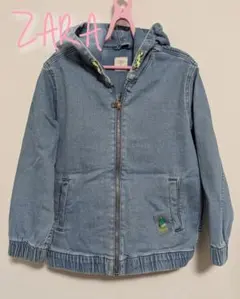 【122】ザラキッズ　デニム　ジャケット　ジャンパー　パーカー