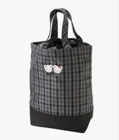 familiar シューズケース　黒　チェック　新品タグ付　ファミリア ブラック