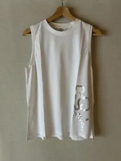 【新品】ROXY ホワイト ノースリーブ Tシャツ L