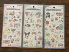 サンリオ　フラッフィースケッチステッカー　3枚セット