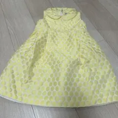 限定価格　ジンボリー　イエロードット柄ノースリーブワンピース