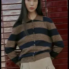 ZARA ストライプ カーディガン 長袖