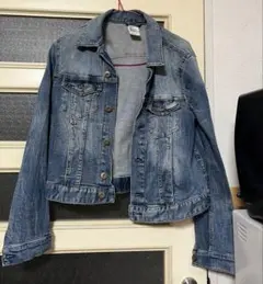 H&M デニムジャケット US10 青 ブルー エイチアンドエム アメカジ 服 