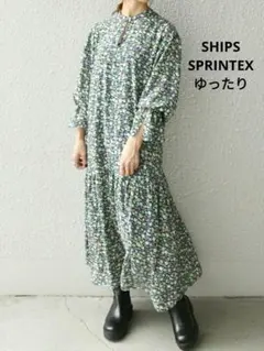 SHIPS 花柄ロングワンピース SHIPS any（シップス エニィ）の「SHIPS any: Playful フラワー