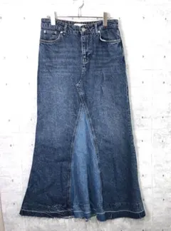 ZARA】完売 ドットプリント アンクル丈 デニムパンツ 34 - メルカリ