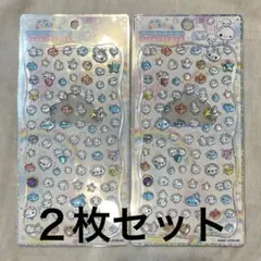 ぷくぷくあわわちゃん ジュエルプチドロップ シール 2枚セット