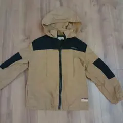 美品LOGOSフード付きベージュジャケット 150　内側ボア