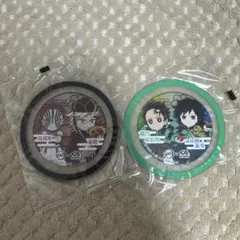 炭治郎・冨岡義勇 猗窩座・童磨のくら寿司コラボラバーコースター2個セット