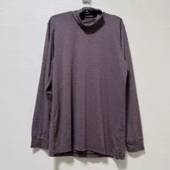 ユニクロ☆美品　メンズ　ヒートテック（L）長袖　タートルネック　パープル　薄手