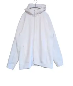 UNIQLO ユニクロ XL ホワイト フード付き フルジップパーカー 訳あり