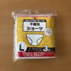 緊急・防災用使い捨て下着 不織布ショーツ Lサイズ 3枚入り 1パックのサムネイル