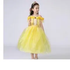 【新品未使用】 ベル 風 ドレス 120cm ディズニー プリンセス 美女と野獣