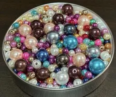 パール調 ビーズ ③ 90g ミックス カラフル