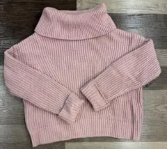 【お値下げ中☆】LOWRYS FARM ピンク タートルネックニット Mサイズ