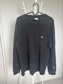 Champion 長袖Tシャツ ブラック XLサイズのサムネイル