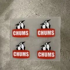 CHUMS ペンギンロゴ ミニアイロンプリントシート 4枚セット