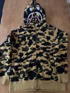 A BATHING APE シャークパーカー 迷彩 Lサイズのサムネイル