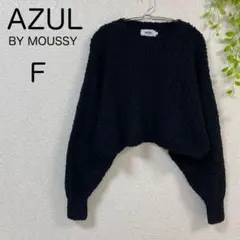 アズールバイマウジー　クロップド丈ニット　セーター　ショート丈
