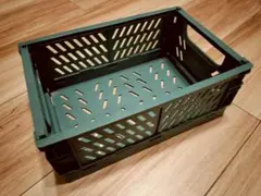 ダークグリーン 折りたたみ収納ボックス