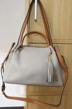 RODE SKO グレージュ 4way バッグ アッシュカラー　ワイド